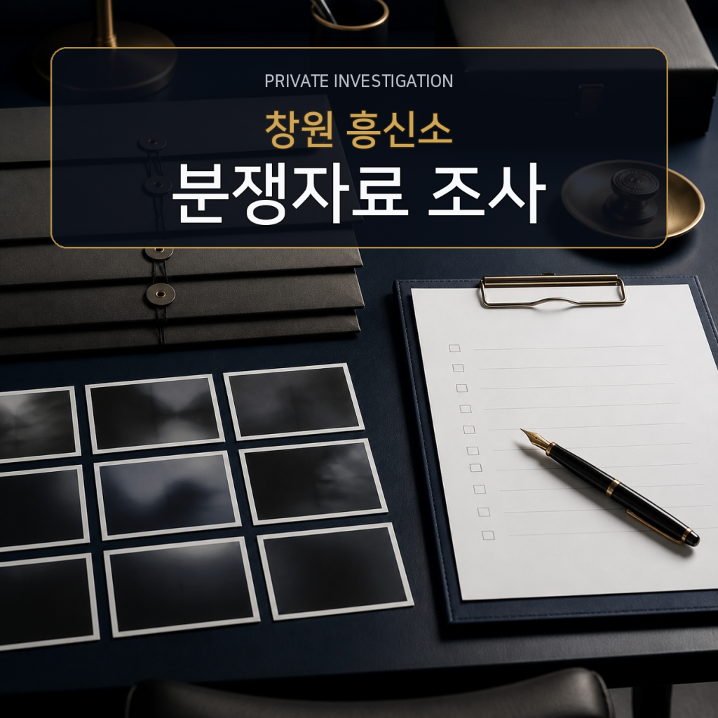 창원 분쟁자료 조사 전문 흥신소